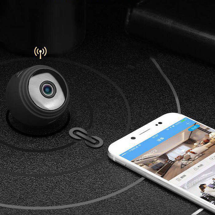 Mini WIFI Camera Outdoor Portable Metal Cameras Light Weight Night-Vision 1080P Loop Recording Cam w