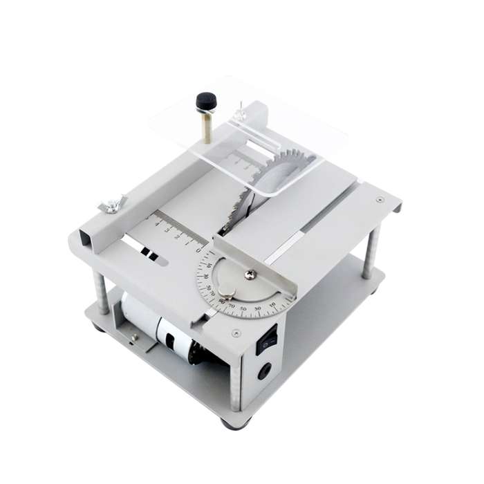 150W Multi-Functional Table Saw Mini Desktop Saw Cutter Electric Cutting Machine with Saw Blade Adju