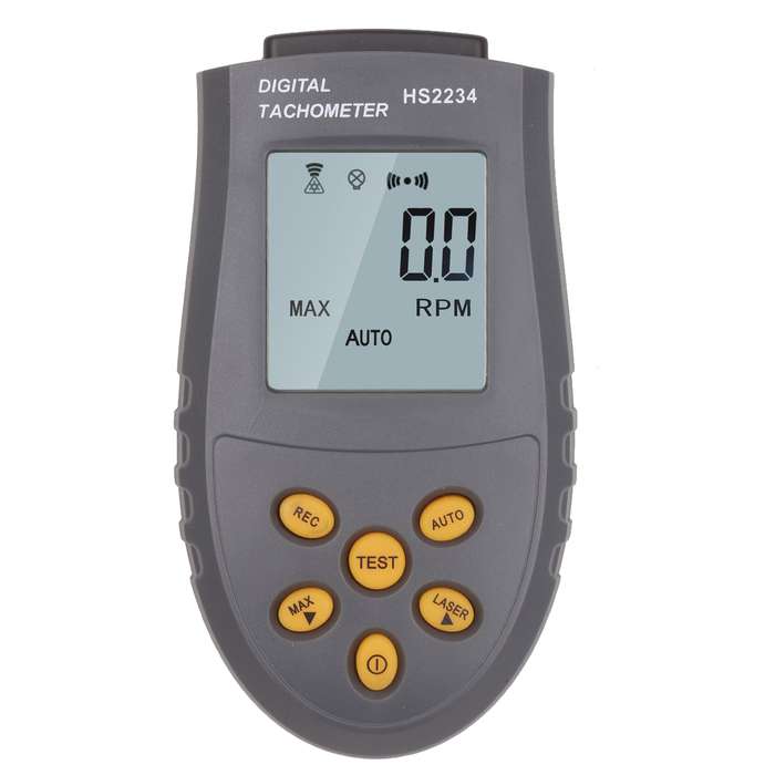 Portable High-precision Digital Tachometer with Laser Manual/Automatic Measurement Speedomete