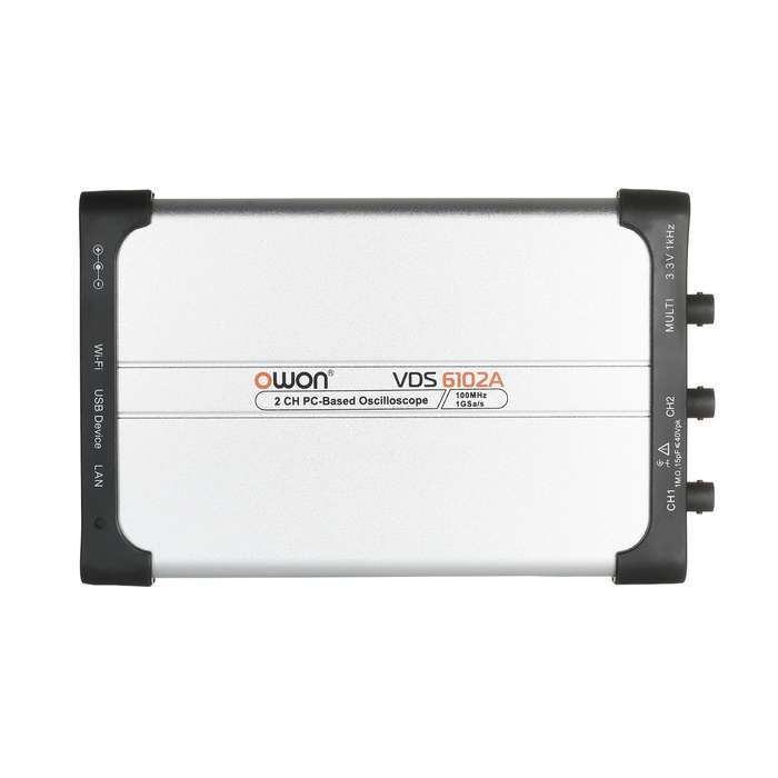 Owon VDS6102A USB PC Virtual Oscilloscope 2 Channel 100 MHz 1Gsa/s 14bits Portable ADC Type-C