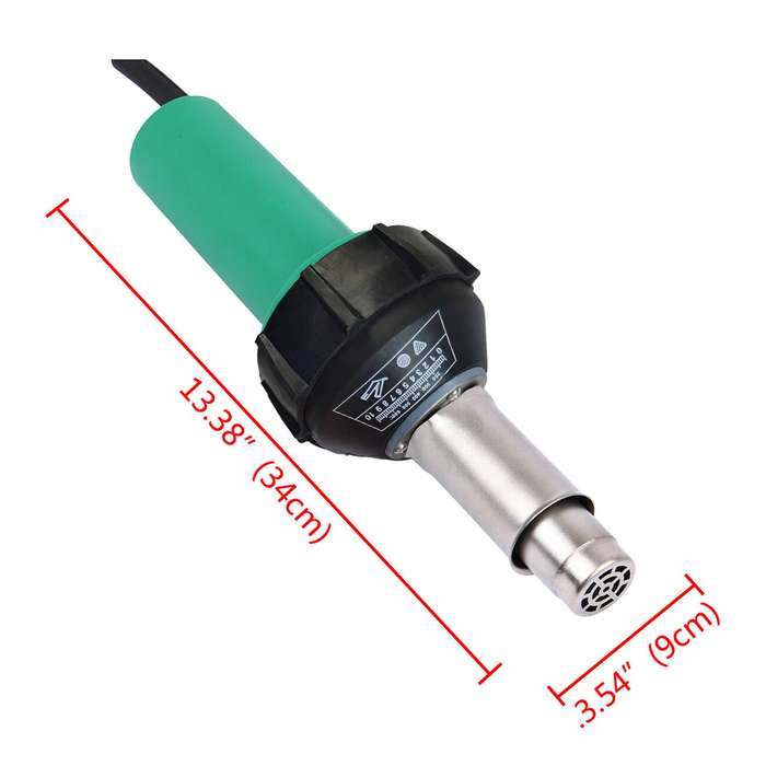 1600W Hot Air Welding Machine Kit Plastics Heat-Welders Tools Set with Welding Speed Nozzle &