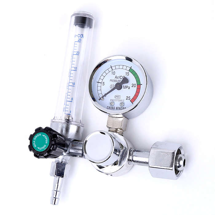 0-25Mpa Argon Regulator CO2 Mig Tig Flow-Meter Gas-Regulators Flowmeter Welding Weld Gauge Pressure
