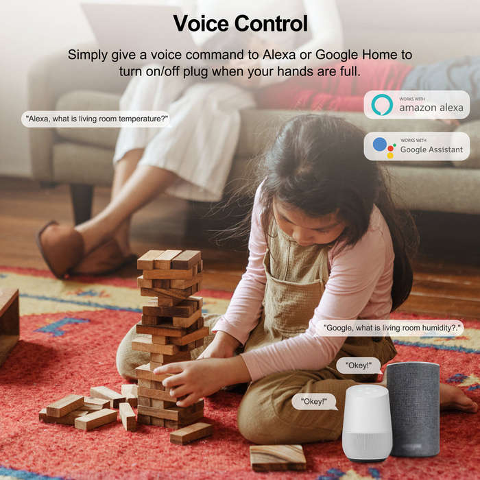 Tuya WiFi Intelligent Temperature Humidity Detector Sensors Intelligent Home Indoor Temperatur