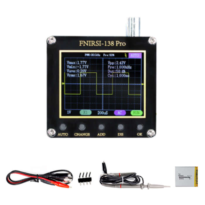 FNIRSI 138pro Handheld Portable Oscilloscope 2.4 Inch Display Multi-function Digital Oscillosc
