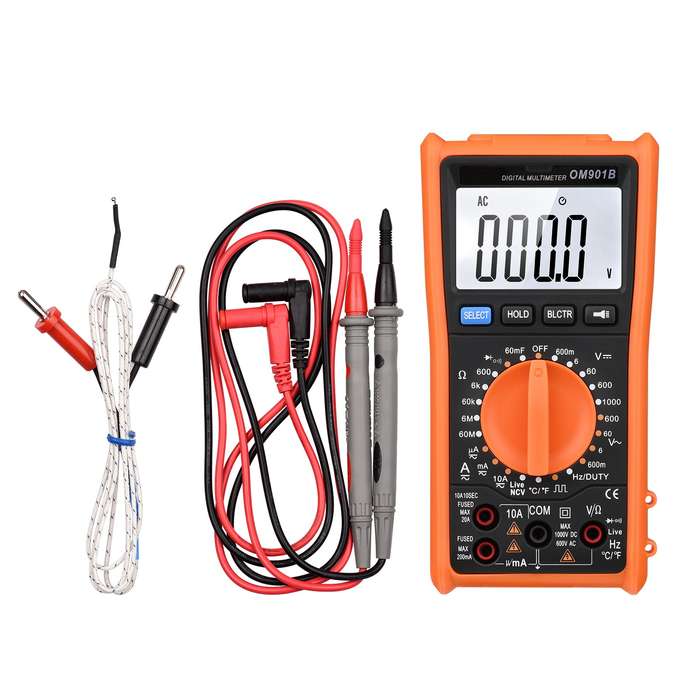 Smart Digital Multimeter 6000 Counts True RMS Auto-ranging LCD Backlight Electrical Tester Vo