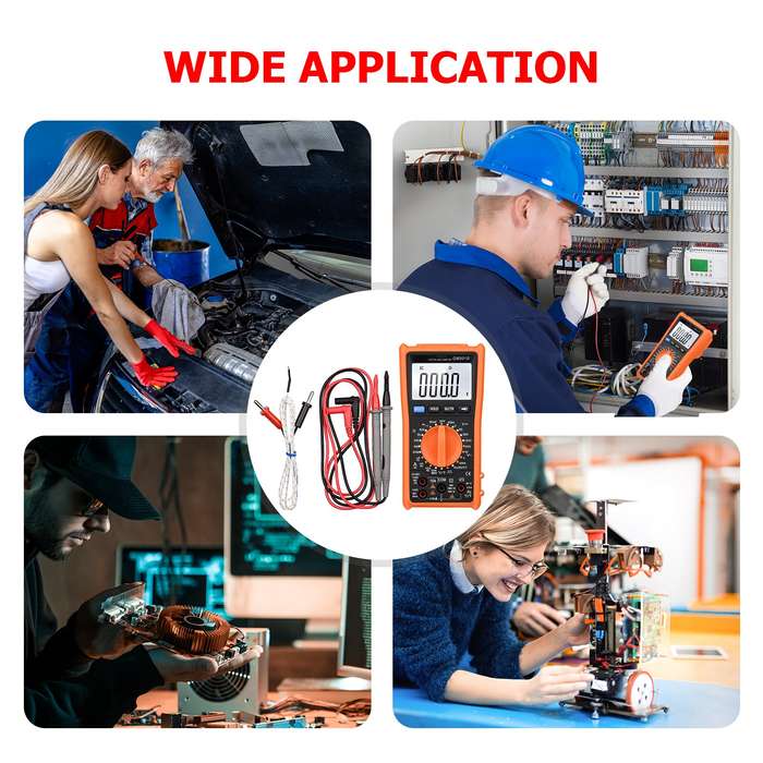 Smart Digital Multimeter 6000 Counts True RMS Auto-ranging LCD Backlight Electrical Tester Vo