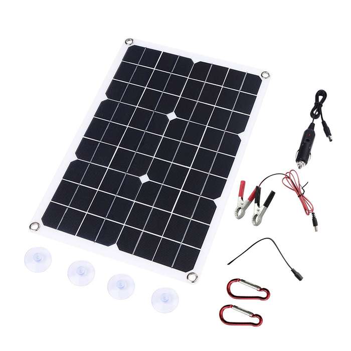 18W Dual USB Flexible Solar Panel Kit Dual USB Monocrystalline Solar Panel