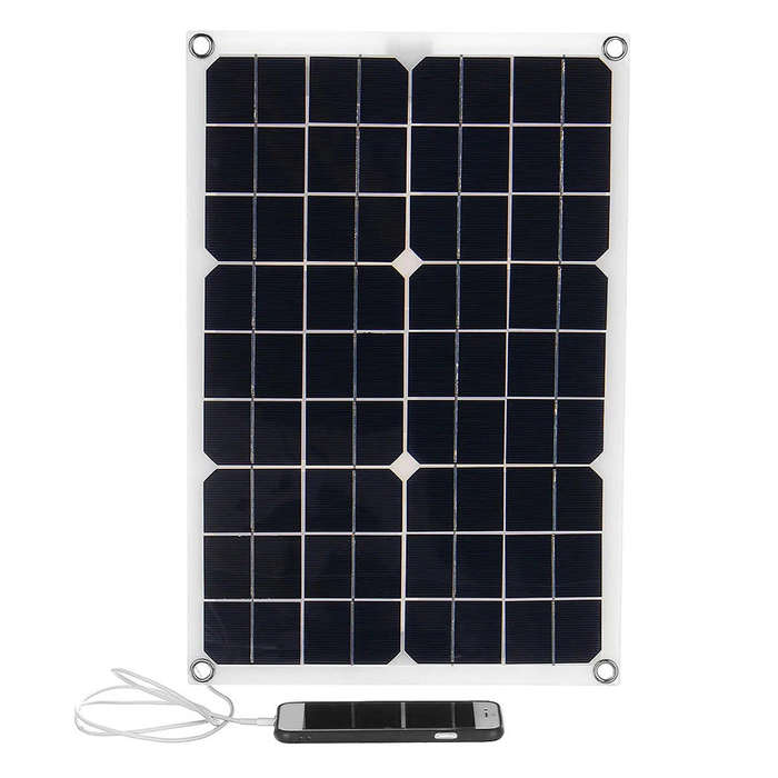 18W Dual USB Flexible Solar Panel Kit Dual USB Monocrystalline Solar Panel