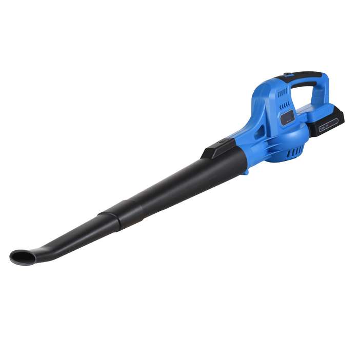 20V Cordless Electric Leaf Blower 2-Speed Control 60MPH/ 130MPH Portable Handheld Power Leaf Blower