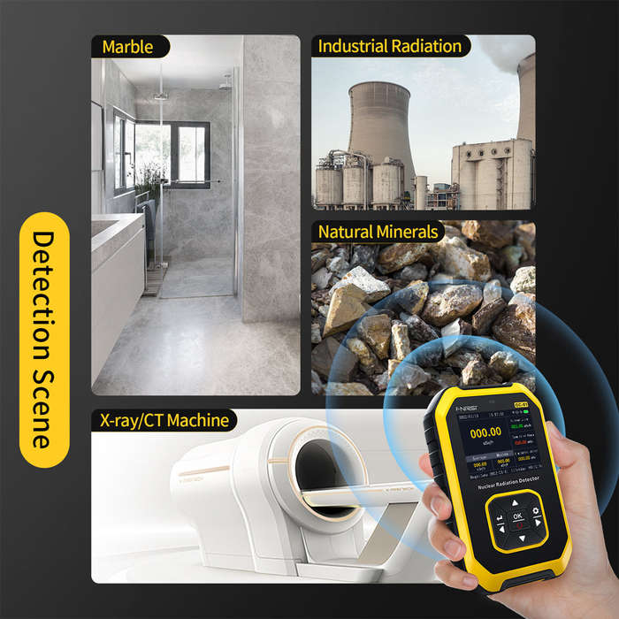 FNIRSI Multifunctional Nuclear Radiation Detector Electromagnetic Radiation Detection Device X