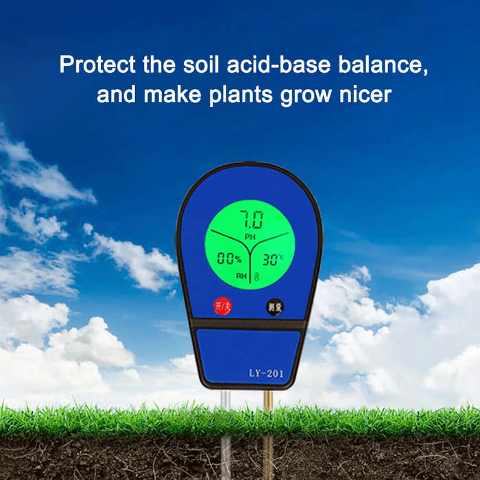 3 in 1 LCD Digital Display Soil PH Tester Soil Moisture/Temp/PH Testers Garden Planting Soil D