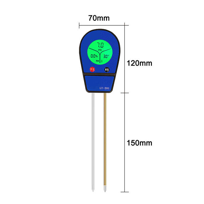 3 in 1 LCD Digital Display Soil PH Tester Soil Moisture/Temp/PH Testers Garden Planting Soil D