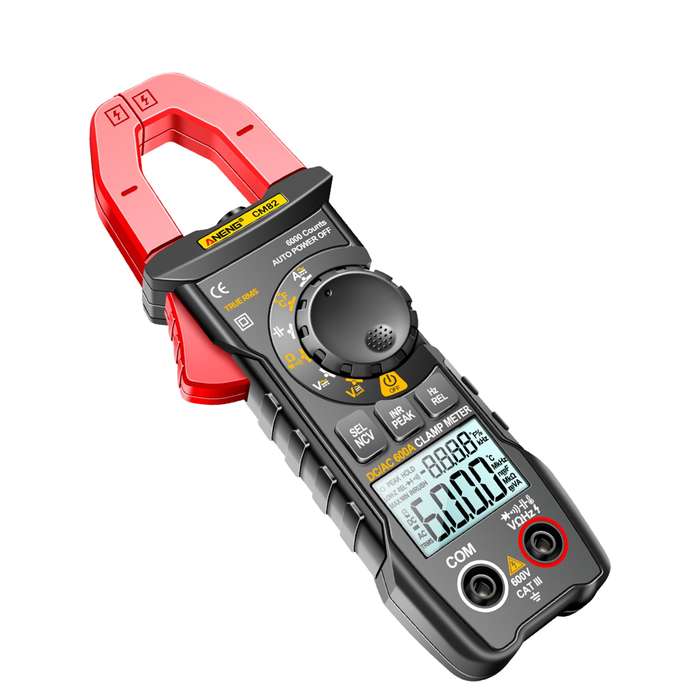 ANENG CM82 Digital Clamp Meter 6000 Counts True RMS NCV Universal Meter 600V DC/AC Voltage 600
