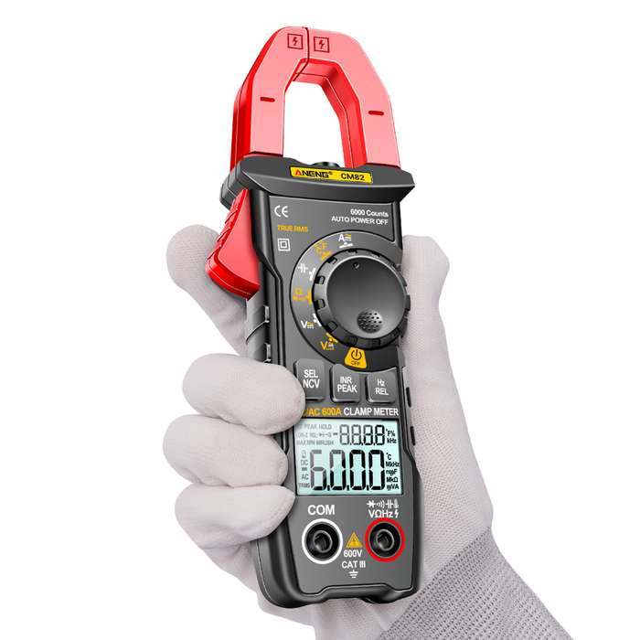 ANENG CM82 Digital Clamp Meter 6000 Counts True RMS NCV Universal Meter 600V DC/AC Voltage 600