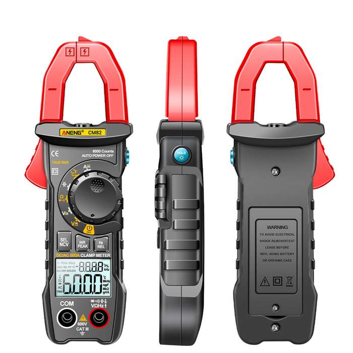 ANENG CM82 Digital Clamp Meter 6000 Counts True RMS NCV Universal Meter 600V DC/AC Voltage 600