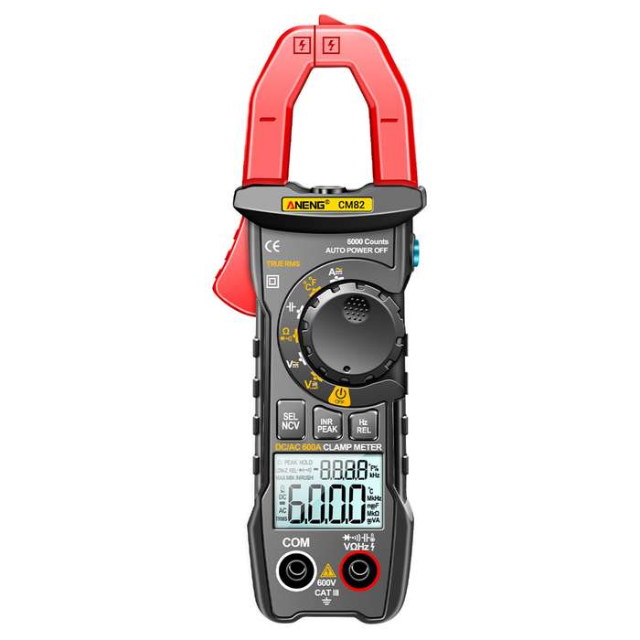 ANENG CM82 Digital Clamp Meter 6000 Counts True RMS NCV Universal Meter 600V DC/AC Voltage 600