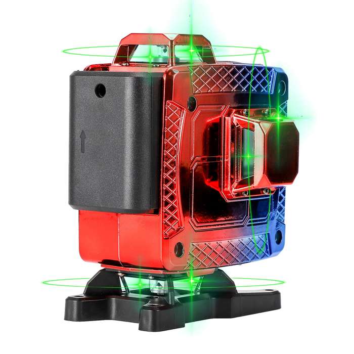 16 Lines Electroplating Laser Level Self Leveling, 4x360 4D Green Beam Line, Laser Level for