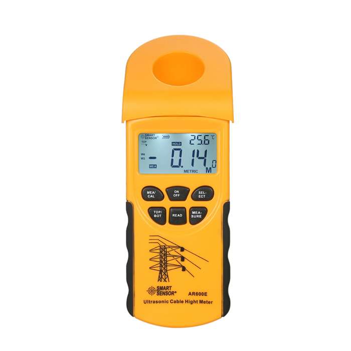 SMART SENSOR Professional Digital LCD Ultrasonic Cable Height Meter Handheld Height Cable Test