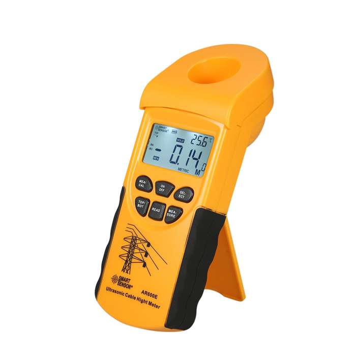 SMART SENSOR Professional Digital LCD Ultrasonic Cable Height Meter Handheld Height Cable Test