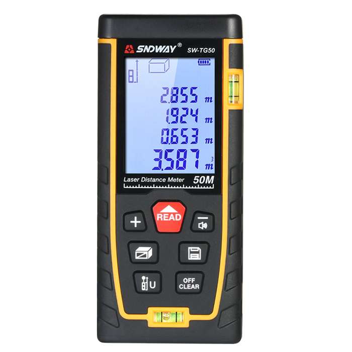SNDWAY Handheld Digital Laser Distance Meter Portable Mini Range Finder High-precision Rangefi