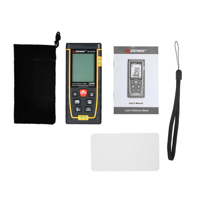 SNDWAY Handheld Digital Laser Distance Meter Portable Mini Range Finder High-precision Rangefi