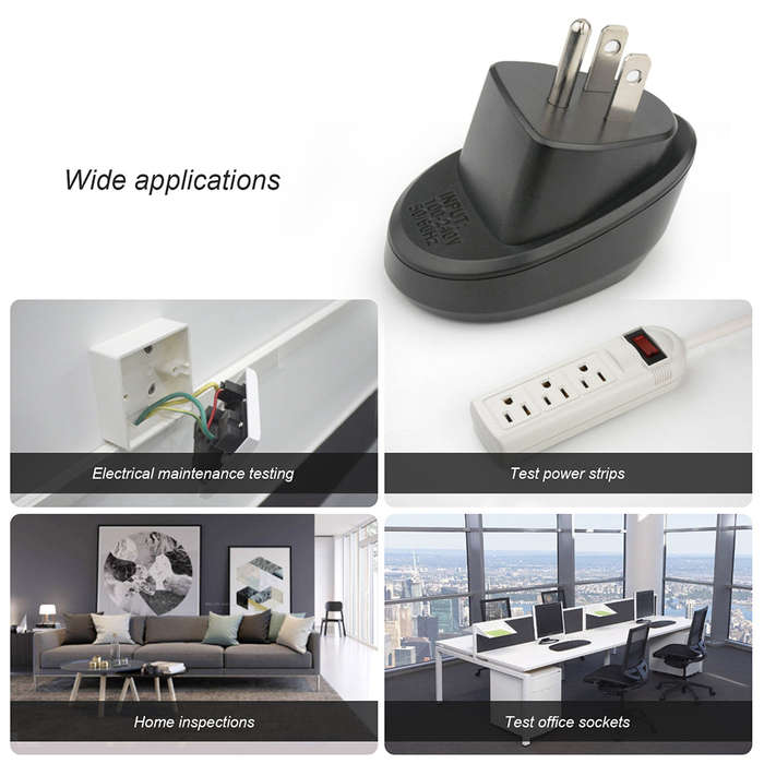 MESTEK Advanced RCD Electric Socket Tester Automatic Neutral Live Earth Wire Testing Circuit P