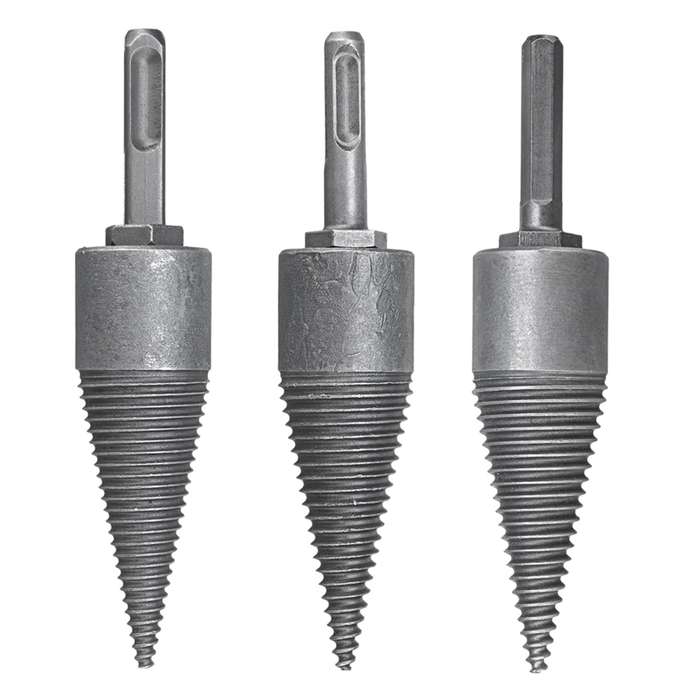 Log Wood Splitting Electric Hammer Drill Bit Splitter Cone Firewood Split