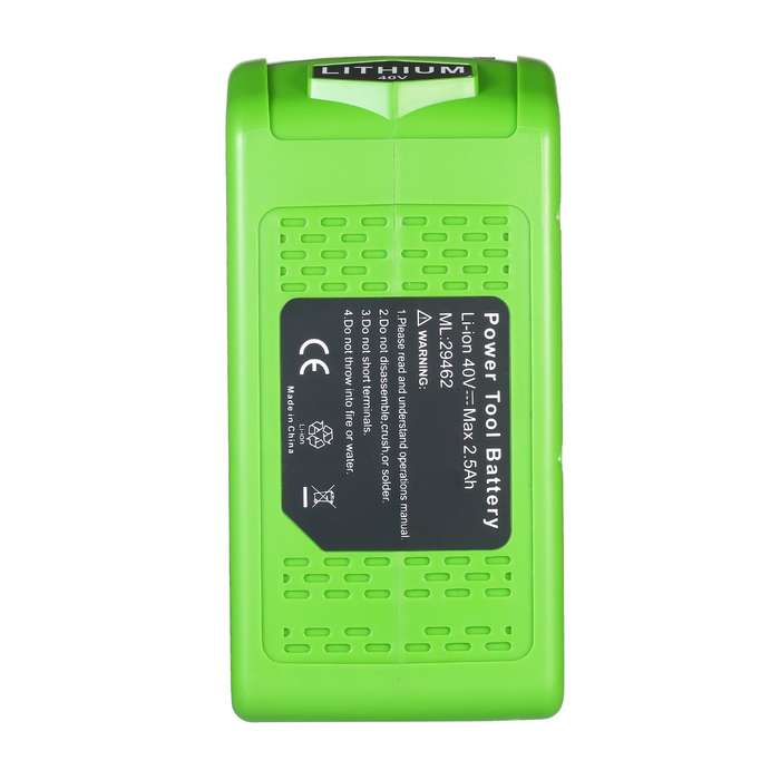 40V 2500mAh Rechargeable Replacement Lithium Battery for GreenWorks 29472 29462 40V GMAX Tools