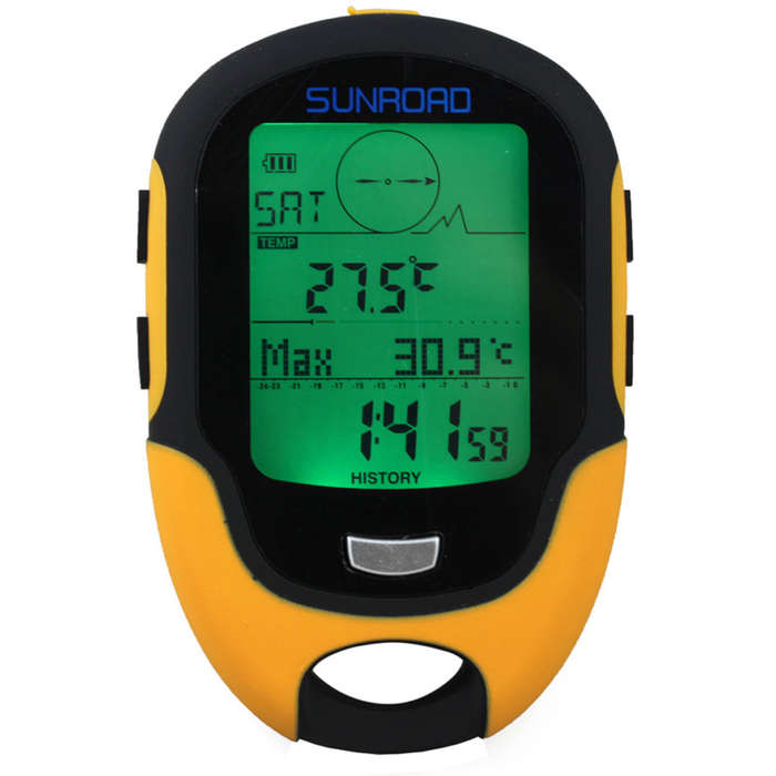 Sunroad FR500 Multifunction LCD Digital Altimeter Barometer Compass Thermometer Hygrometer We