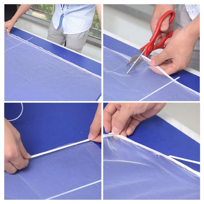 Window Mesh Screen 4 x 5 FT Screen Roll Screen Replacement for Window Door and Patio Screen Protecti