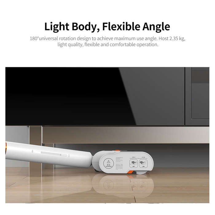 BEHOW WYPE Sweeping and Mopping Device Wireless Handheld Upright Cleaner 180Rotatable Silent Clean
