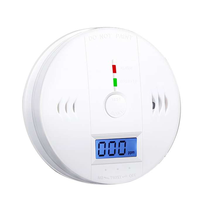 Carbon Monoxide Alarm Detector CO Alarm Detector Powered by Battery with LCD Display Voice Warning