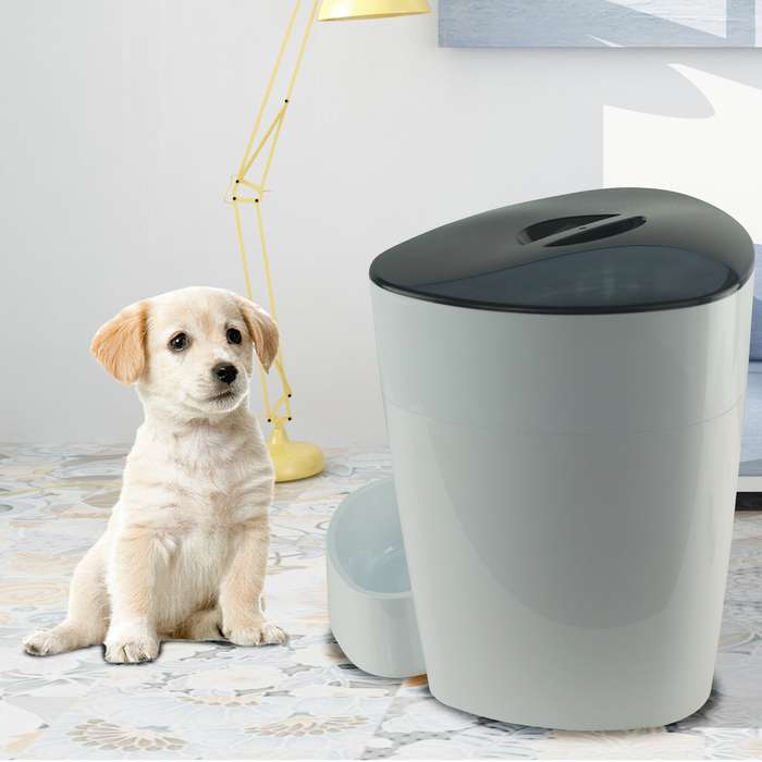 4L Automatic Feeder Smart Pet Feeder Rechargeable Electric Dry Food Container   Timed Dog Cat
