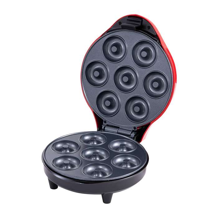 Mini Donut Maker Machine for Breakfast, Snacks, Desserts Doughnuts Maker Non-stick Surface, Makes 7