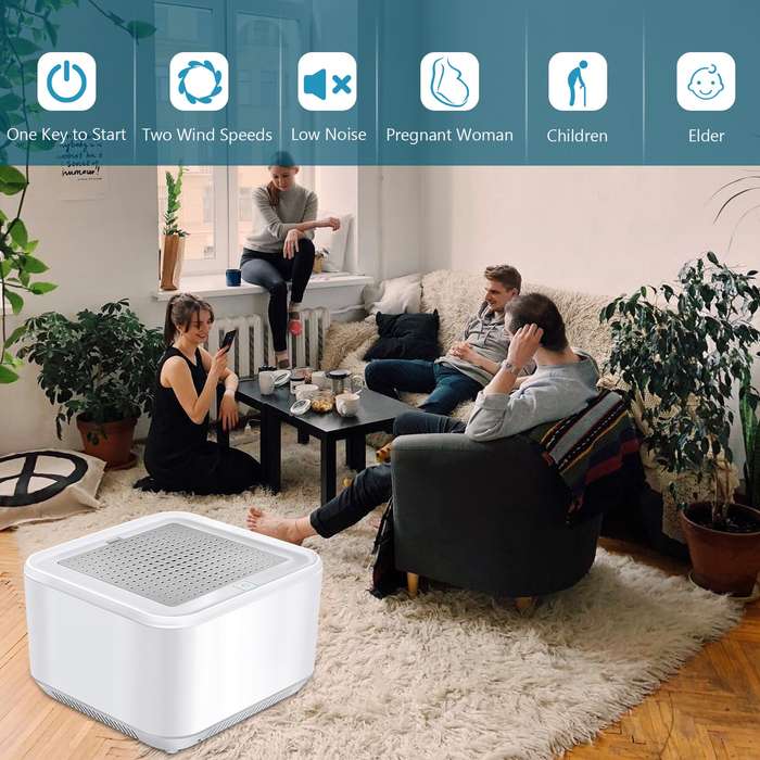 Air Purifier Ozone Free Air Cleaner HEPA Air Purifier Filtration System Cleaner Air Odor Suitable fo