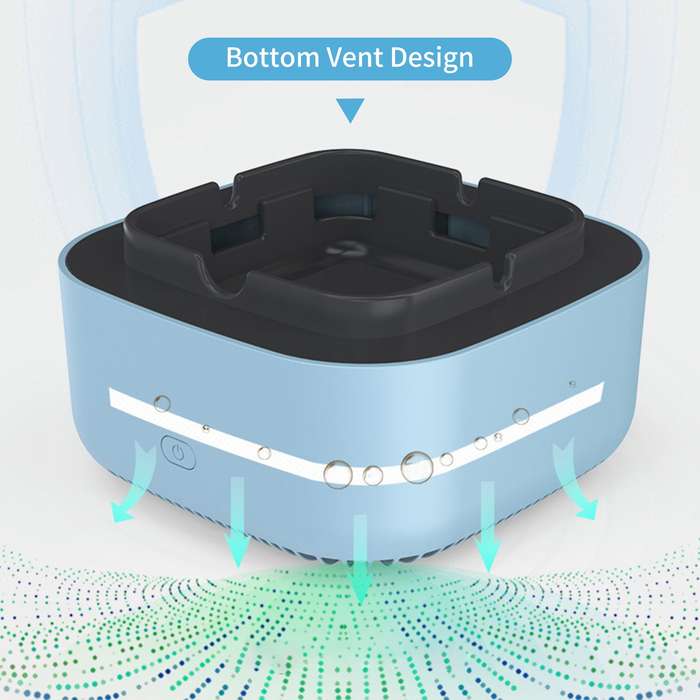 Multifunctional Smokeless Ashtray Negative Ion Air Fresher Smoke Grabber Air Purifier Ash Tray for C