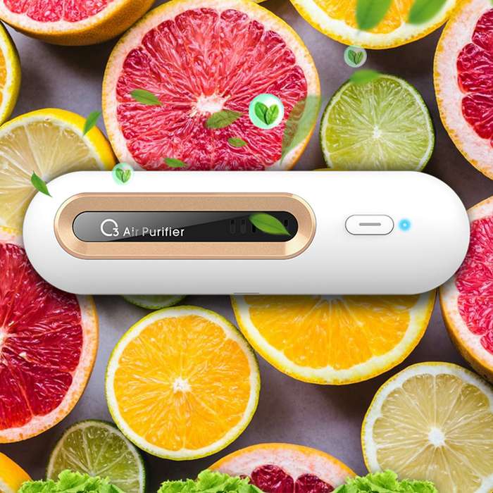 Ozone Air Purifier Portable Deodorizer Mini Odor Eliminator USB Charging Bedroom Air Cleaner for Car