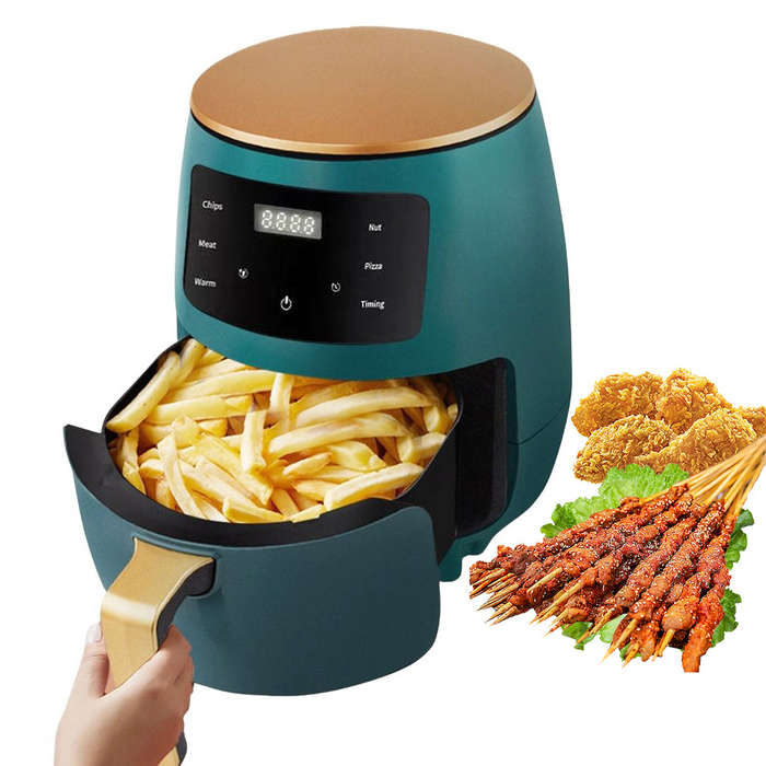 Air Fryer Home Multifunctional Smart with Touch Screen 6L Large Capacity 1200W High Power Electric O