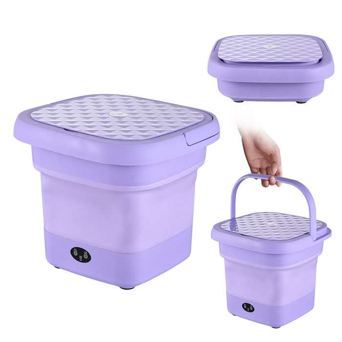 Portable Folding Washing Machine for Clothes Socks Underwear Mini Electric Barrel Laundry Cleaning M