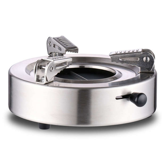 Outdoor Portable Mini Stove Stainless Steel Furnace Adjustable Firepower Lightweight Wind Proof for