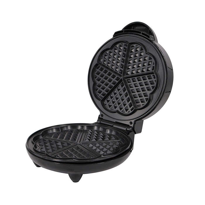 1000W Waffle Maker 5 Heart-Shaped Waffles Electric Waffler Griddle Iron