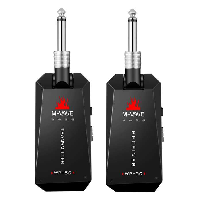 M-VAVE WP-5G Wireless 5.8G Guitar System Rechargeable Audio Transmitter and Receiver ISM Band