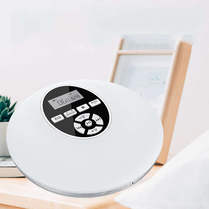 Mini CD Player Portable LCD Digital CD-Runner Music Player 5 Sound Effects & 4 Repeat Modes S