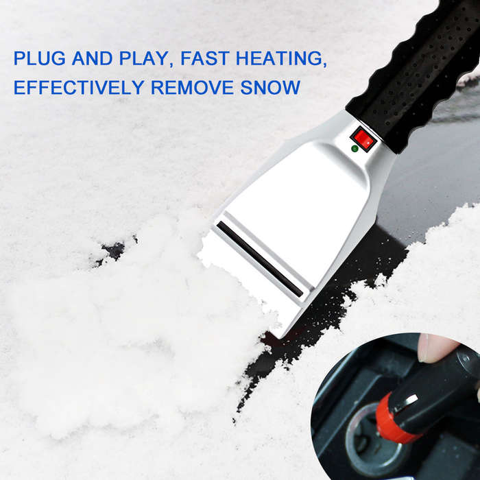 Car Automatic Heating Snow Shovel 12V Vehicle Smoke-lighter Type Snow Melting Heater Defrosting Remo