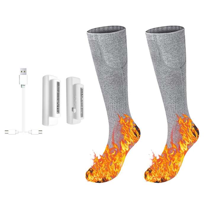 3.7V Heated Socks Foot Warmers for Men And Women, Electric Heating Socks, Washable Battery Heated So