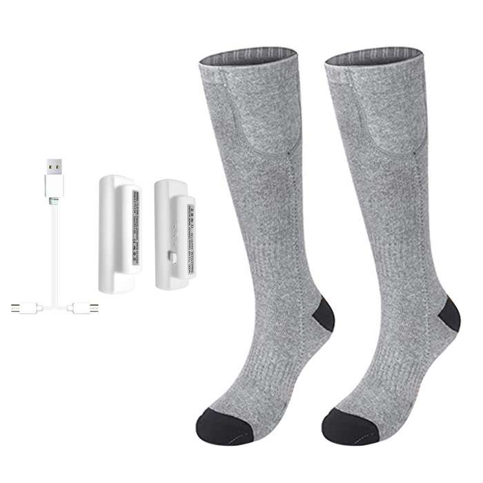 3.7V Heated Socks Foot Warmers for Men And Women, Electric Heating Socks, Washable Battery Heated So