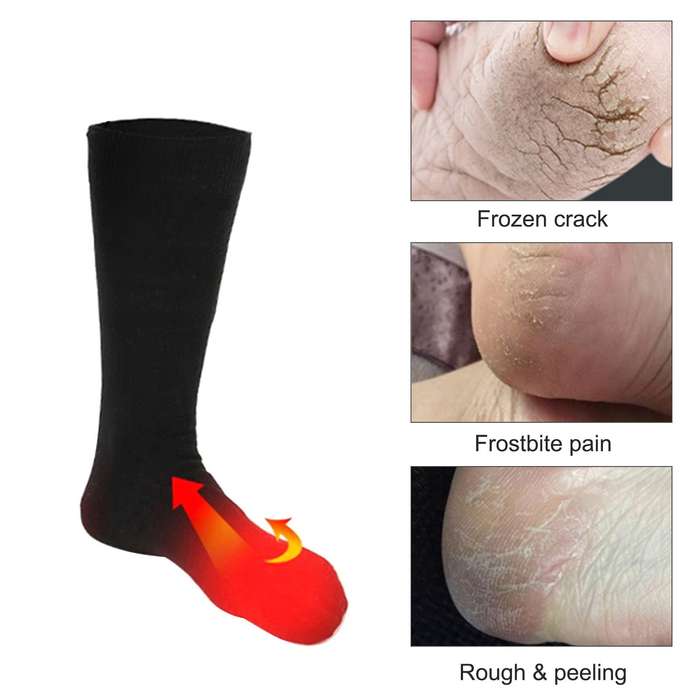 3.7V Heated Socks Foot Warmers for Men And Women, Electric Heating Socks, Washable Battery Heated So