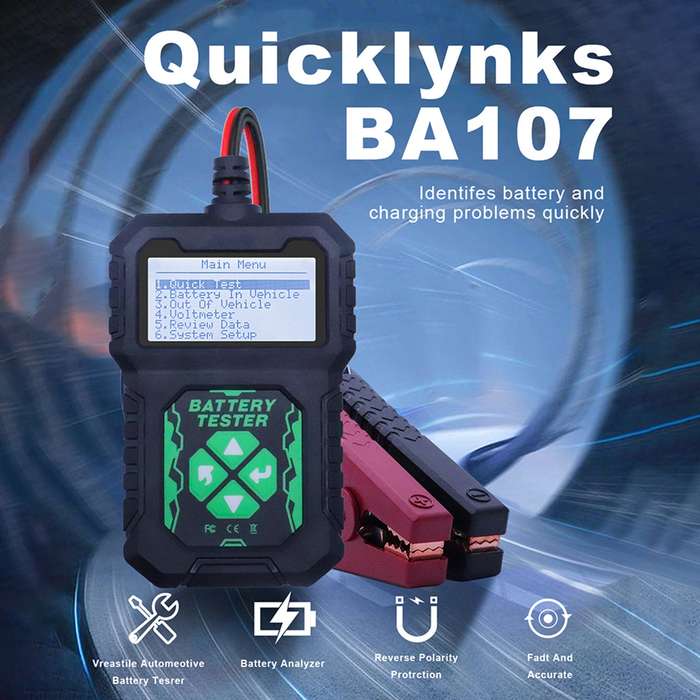 Car Battery Load Tester with LED Display CCA 100-2000 CCA  Alternator Tester, Auto Battery Analyzer