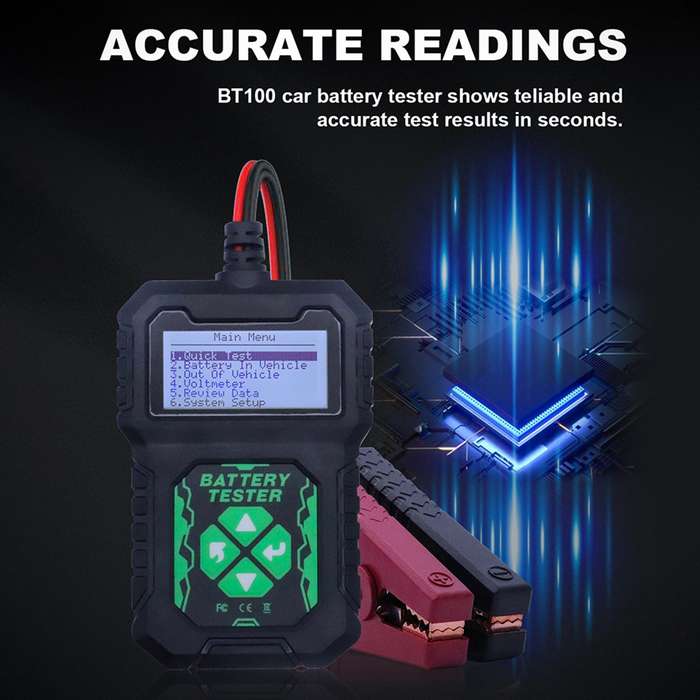 Car Battery Load Tester with LED Display CCA 100-2000 CCA  Alternator Tester, Auto Battery Analyzer