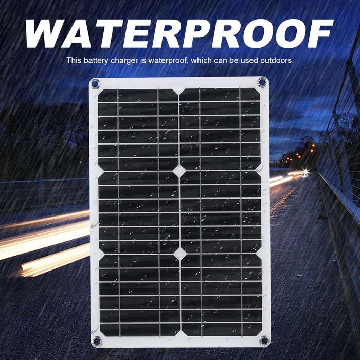 Solar Panels for Wireless Outdoor Security Camera 18V 20W Waterproof Solar Panel Kit for Rechargeabl